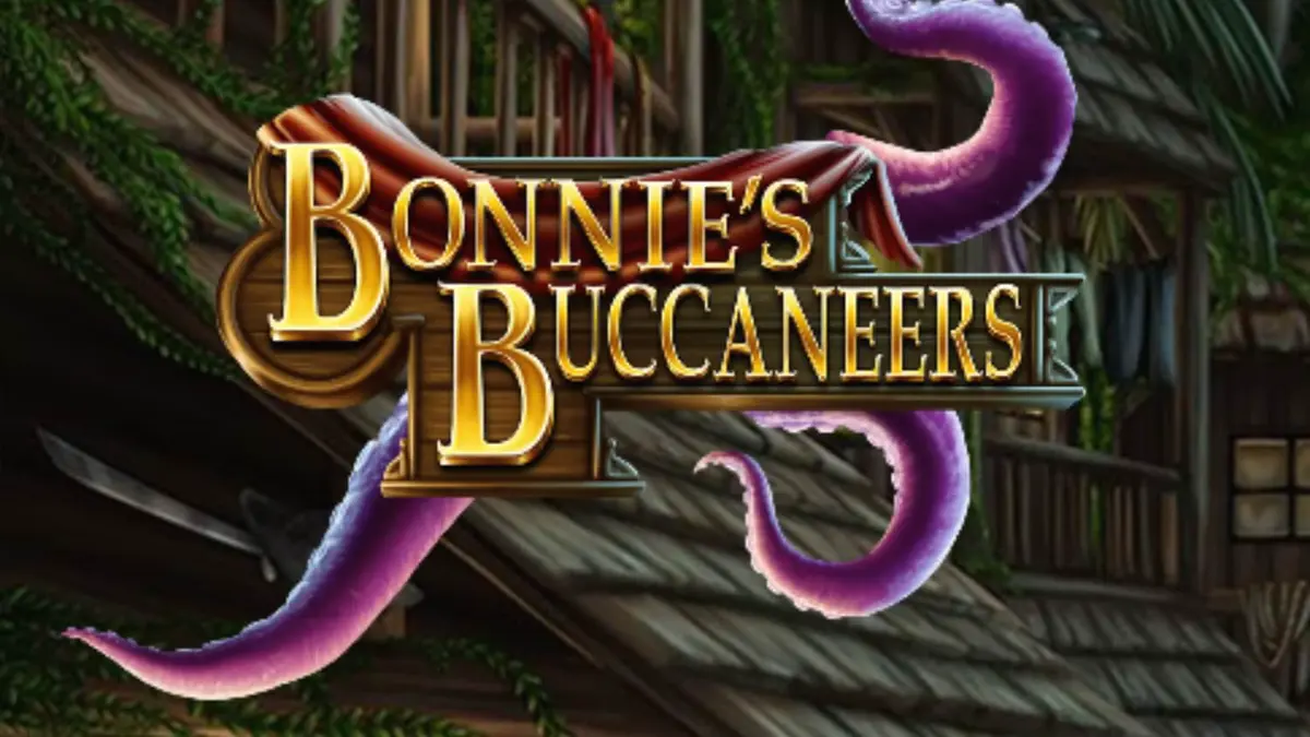 Pemandangan atmosferik Bonnie’s Buccaneers dengan kapal bajak laut dan harta karun