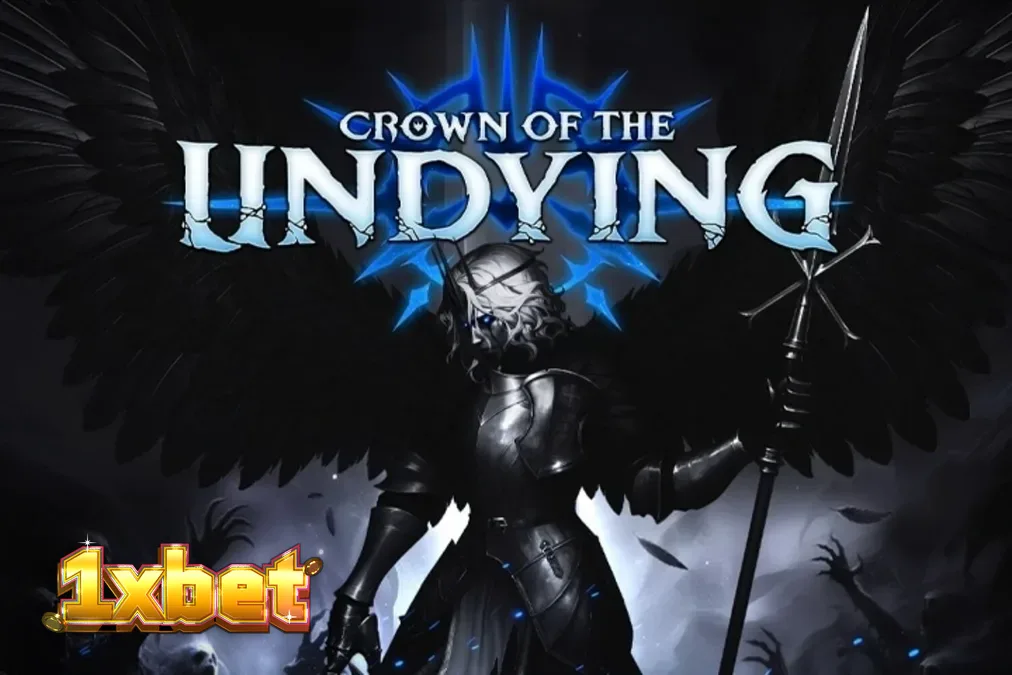 Tampilan visual slot Crown of the Undying dengan tema fantasi gelap