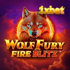Tampilan visual slot Wolf Fury Fire Blitz dengan tema serigala dan api
